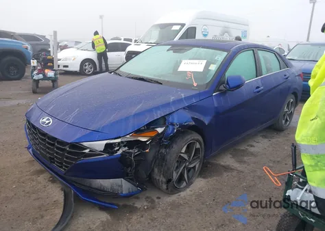 2022 Hyundai Elantra Limited z USA, uszkodzony, nr VIN KMHLP4AG8NU356106